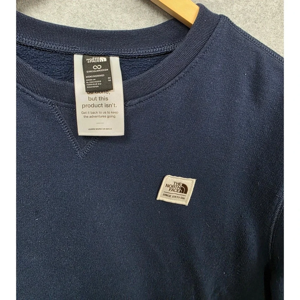 The North Face Crewneck Sweatshirt Men Medium Navy Blue Gorpcore Outdoor EUC